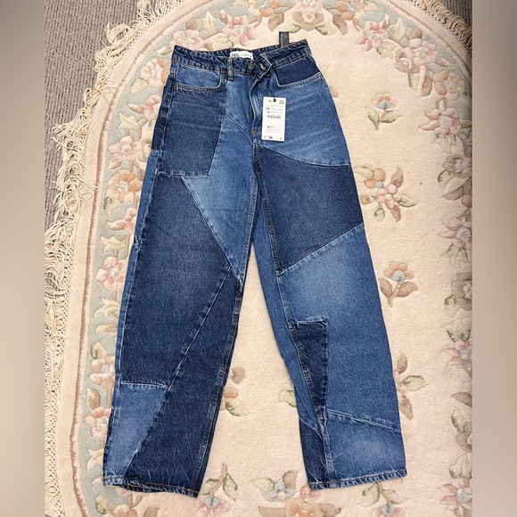 BMWT Zara patchwork jeans 2 - Picture 2 of 3